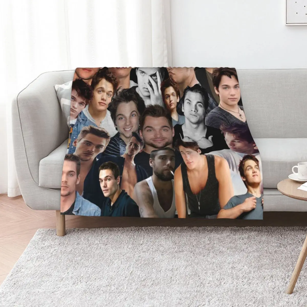 dylan sprayberry photo collage Throw Blanket Vintage funny gift Quilt Sofas Decoratives Sofa Blankets