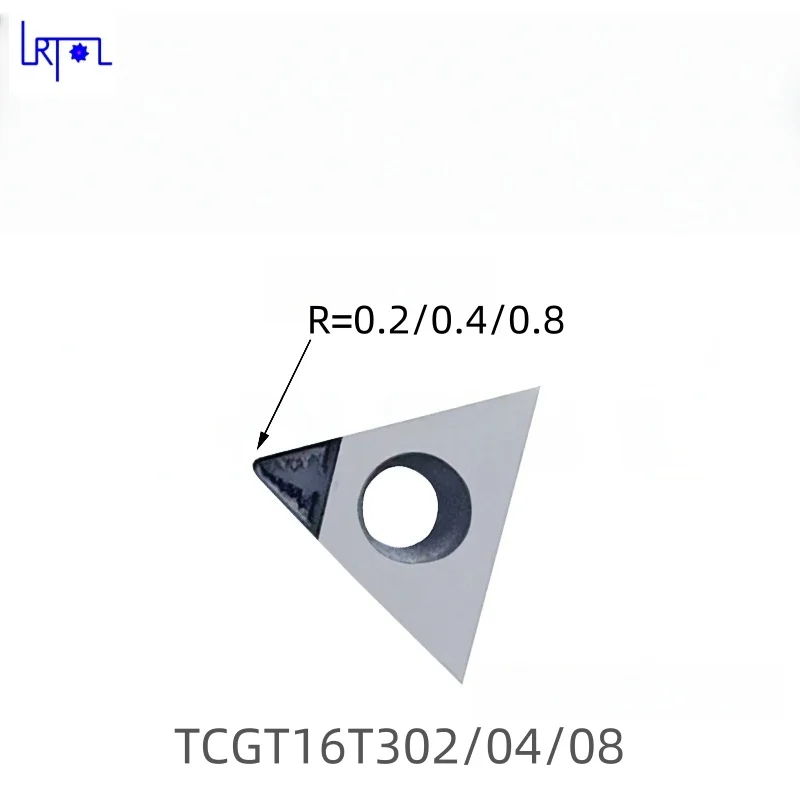 PCD-Einsatz TCGT110202 TCGT110204 TCGT110208 Chip-Breaking-Drehwerkzeug für Kupfer, Aluminium, Magnesiumfaser, Glas, Kunststoff