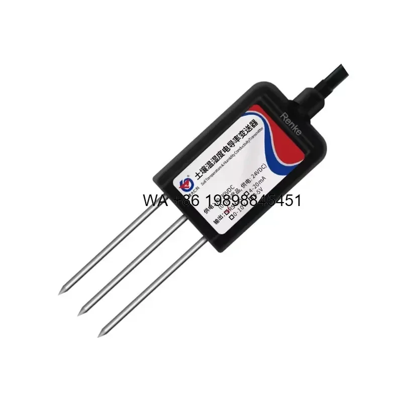 Wmwmnu for TDR Soil Moisture Sensor RS485 Digital Meter Probe 4-20mA IoT Sensors for Agricultural Irrigation Vineyards