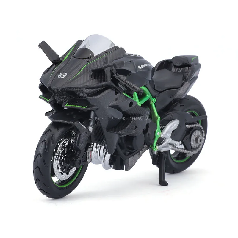 Maisto 1:18 kawasaki ninja h2r genuíno liga modelo de motocicleta estática fundição brinquedo coleção modelo presente