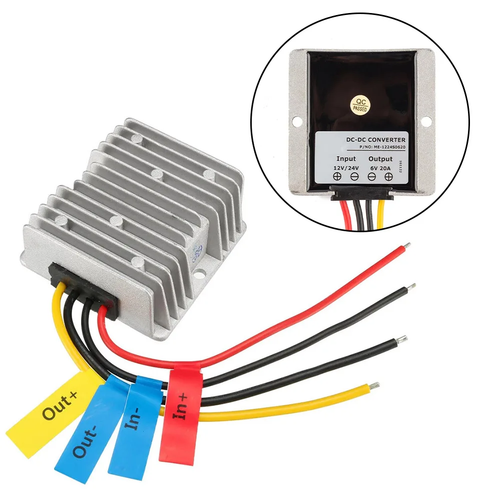 

Power Converter Regulator DC 12V 24V Step-Down To DC 6V 20A 120W Waterproof Electronic Voltage Regulator