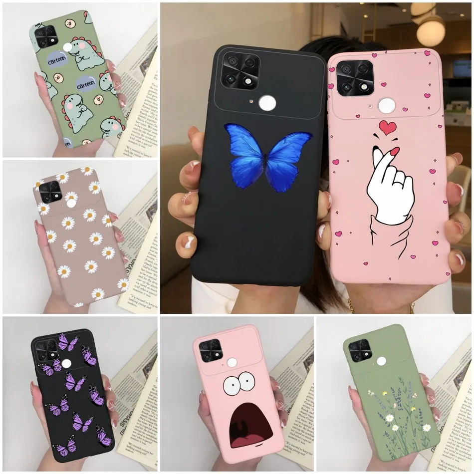 For Poco C40 Case For Xiaomi Poco C40 2022 Cover Cute Cartoon Painted Silicone Phone Cases For Xiomi Poco C40 C 40 PocoC40 Cover