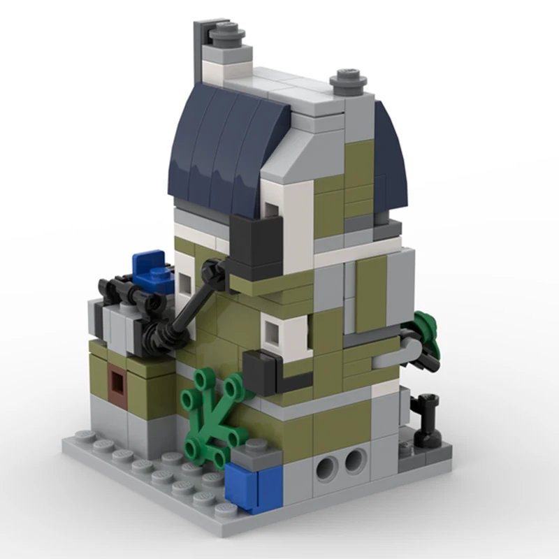 224 pezzi MOC ristorante parigino mini edifici modulari blocchi di costruzione giocattolo di Natale per bambini regalo compleanno per bambini