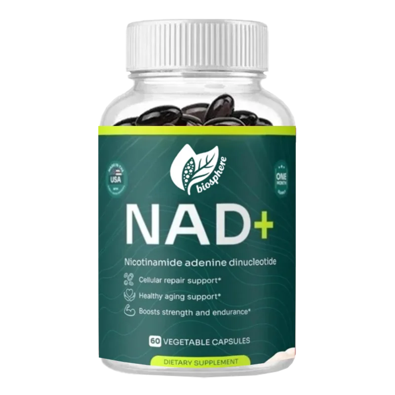 

Антивозрастная передача NAD+Дополнение — каждое обслуживание содержит 500 миллиграмм чистого NAD из 95% для поддержки здоровья сотовой энергии | 60 капсул