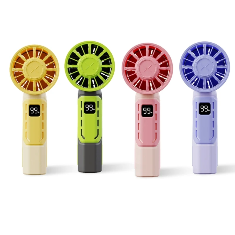 USB Handheld Fan Portables Electric Fan 100 Speed Personals Small Pocket Fan Quiet for Home Bedroom Office Car Outdoor