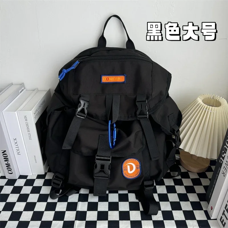 Nylon Shine Orange High Quality Backpacks String Water Proof Large Capacity Casual Outdoor Bags for Unisex 2024 New Hot Sale