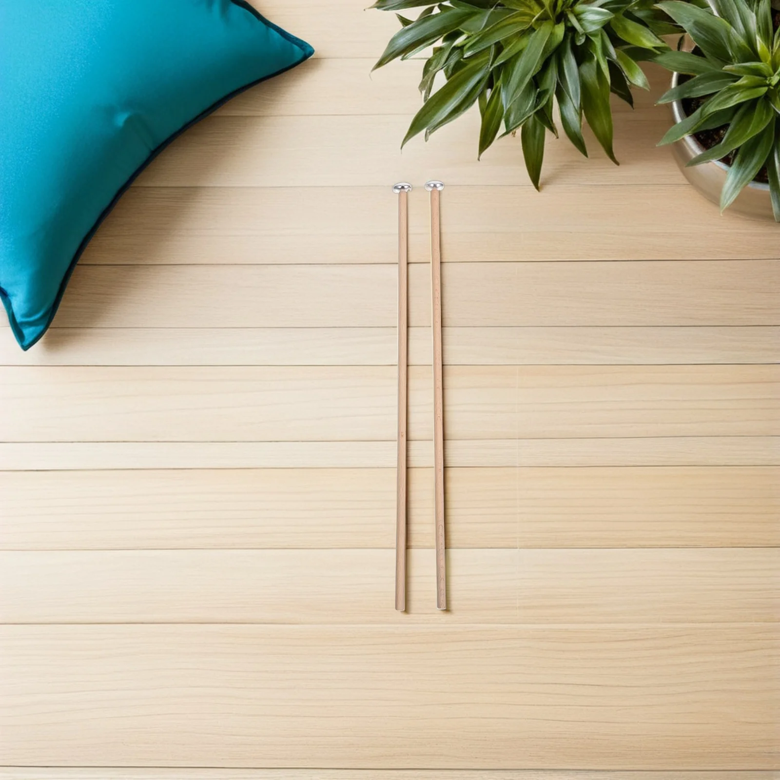 

1Pair Professional Glockenspiel Mallets Metal Oval Head Wooden Handle for Xylophone Percussion Drumsticks Xylophone Mallets