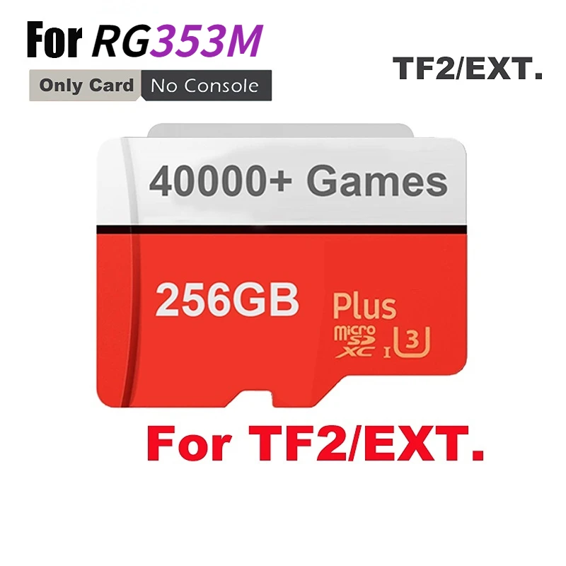 Предварительно загруженная TF-карта 256 ГБ для SD-карт ANBERNIC «RG353M»-40000 игр для 256 ГБ 30000 20000 для 128 Гб 64 Гб 16 Гб карты