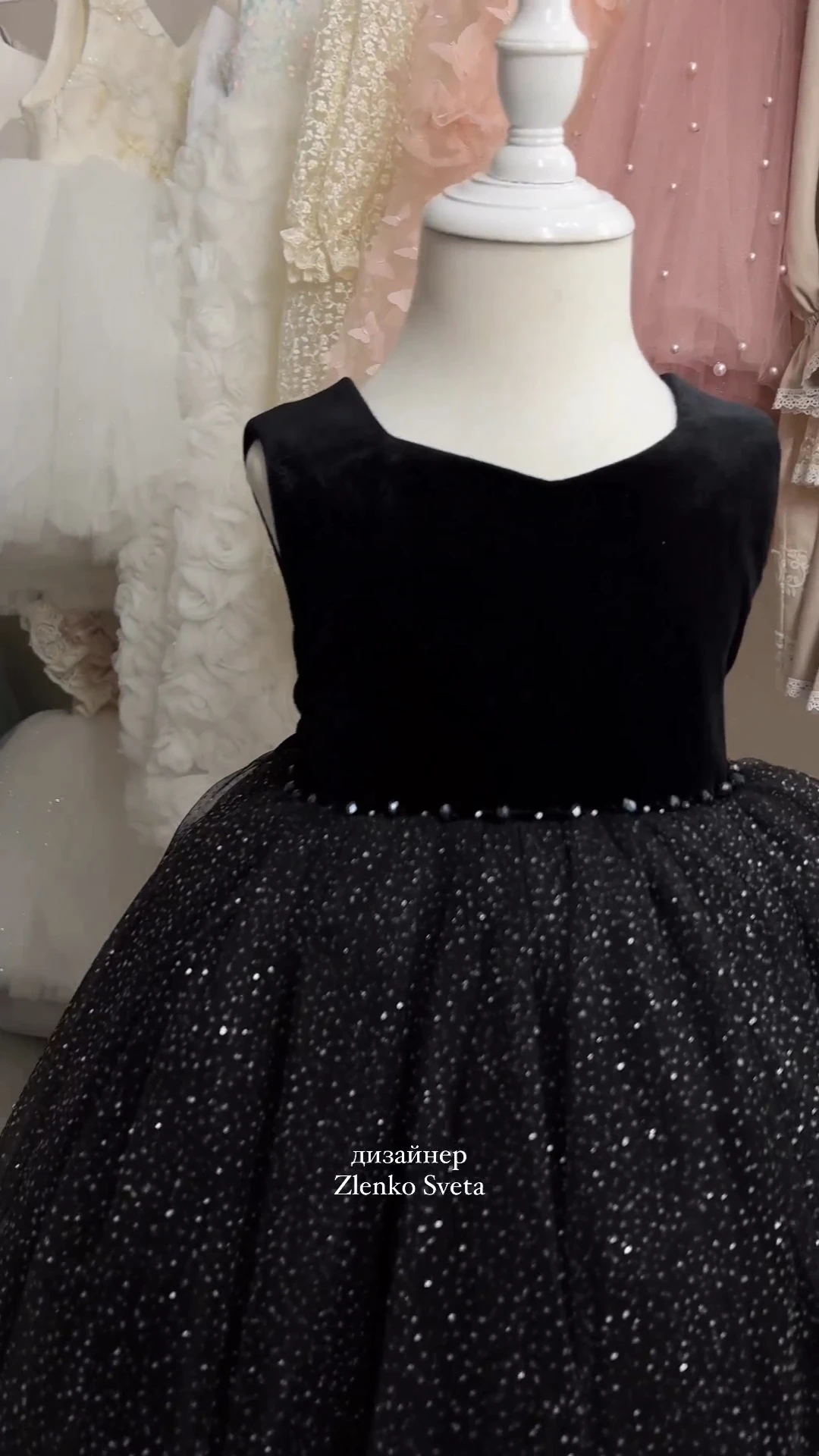 

Modern Black Flower Girl Dresses Birthday Party Ball Gown Dress for Girls Kids Pageant Gown with Bow