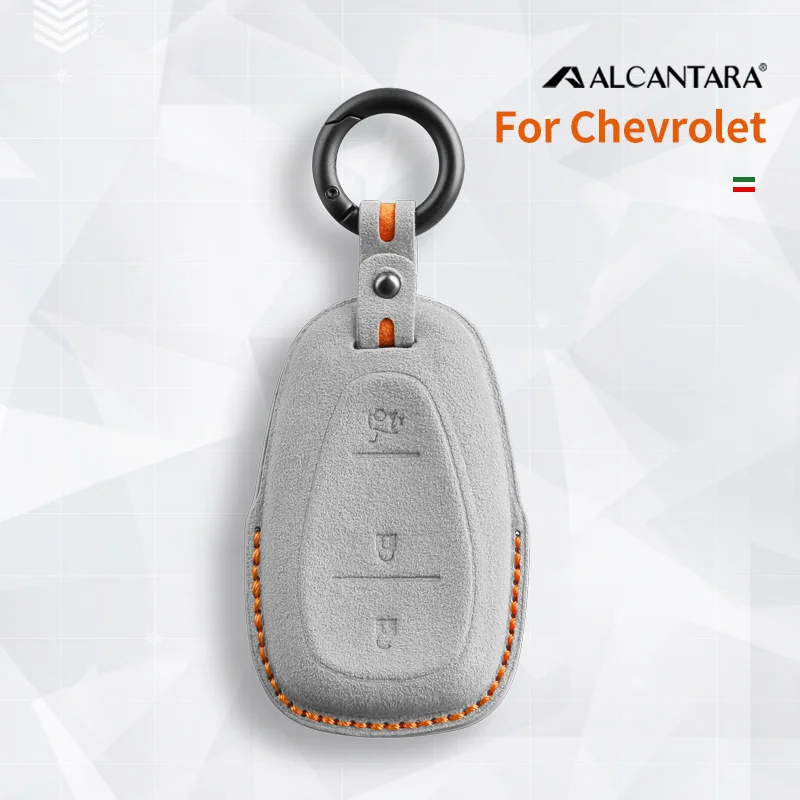 

Alcantara Car Remote Key Case Cover Shell For Chevrolet Onix 2018-2020 Blazer Cruze Traverse Trax Equinox Sonic Keychain