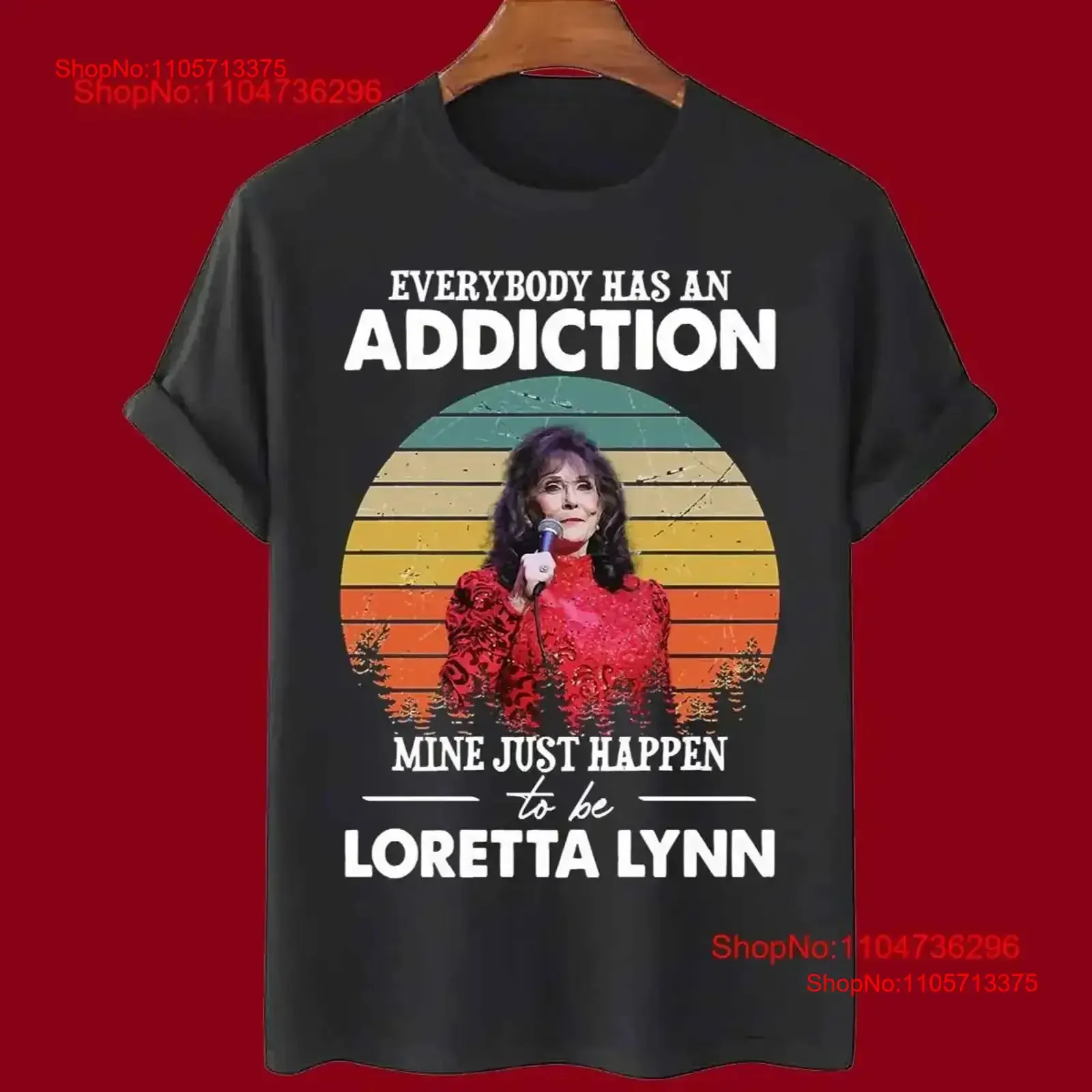 Vintage Loretta Lynn Singer Songwriter Black All size T Shirt AM435 Washed streetwear Soft Breathable Stylish vintage Washed