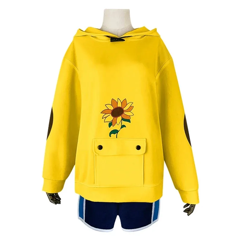 2025 جديد عجب البيض الأولوية تأثيري Ohto Ai هوديي البلوز الأصفر البلوز أنيمي زي هالوين للجنسين ☆ wrl ☆