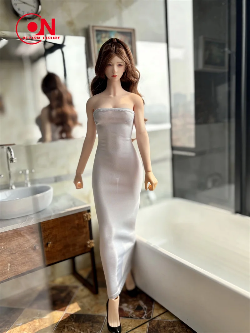 1/6 MFuntoys 아름다운 우아한 절묘한 사교계 스타일 여성 군인 롱 스커트 맞는 12 "TBL 액션 피규어 모델 완구