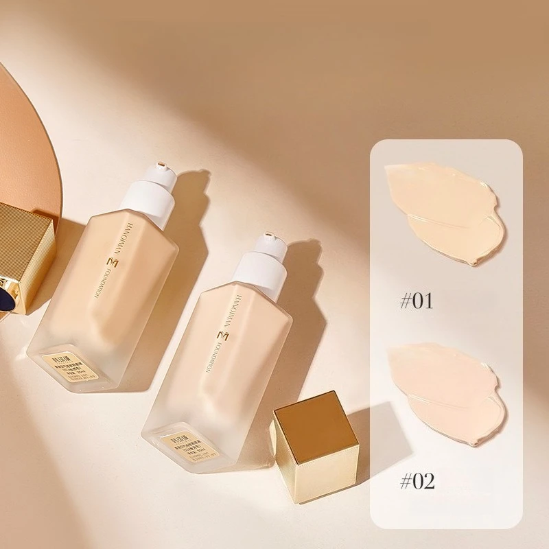 Fondotinta liquido Correttore anti-glicazione naturale Controllo del petrolio Idratante opaco a lunga durata Pelle secca Oliy Fondotinta viso 35ml