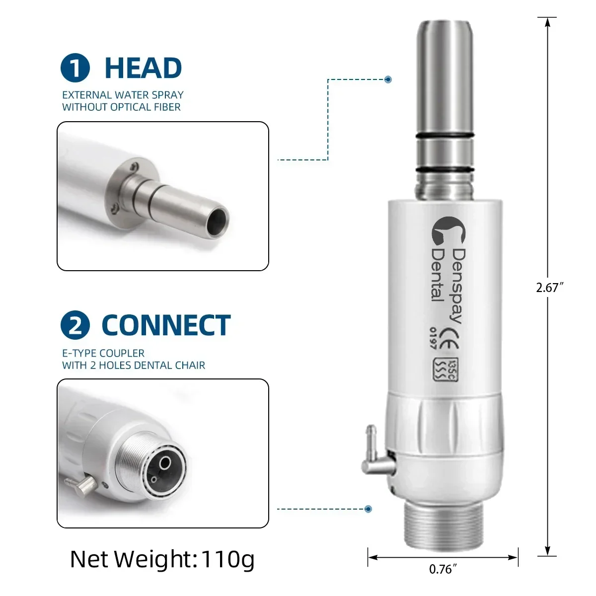 Kit Handpiece Oral Dental, Alta e Baixa Velocidade, Botão, Ângulo Contra Reto, Turbina de Ar, 2/4 Buraco, M4, B2, Conjunto Inteiro