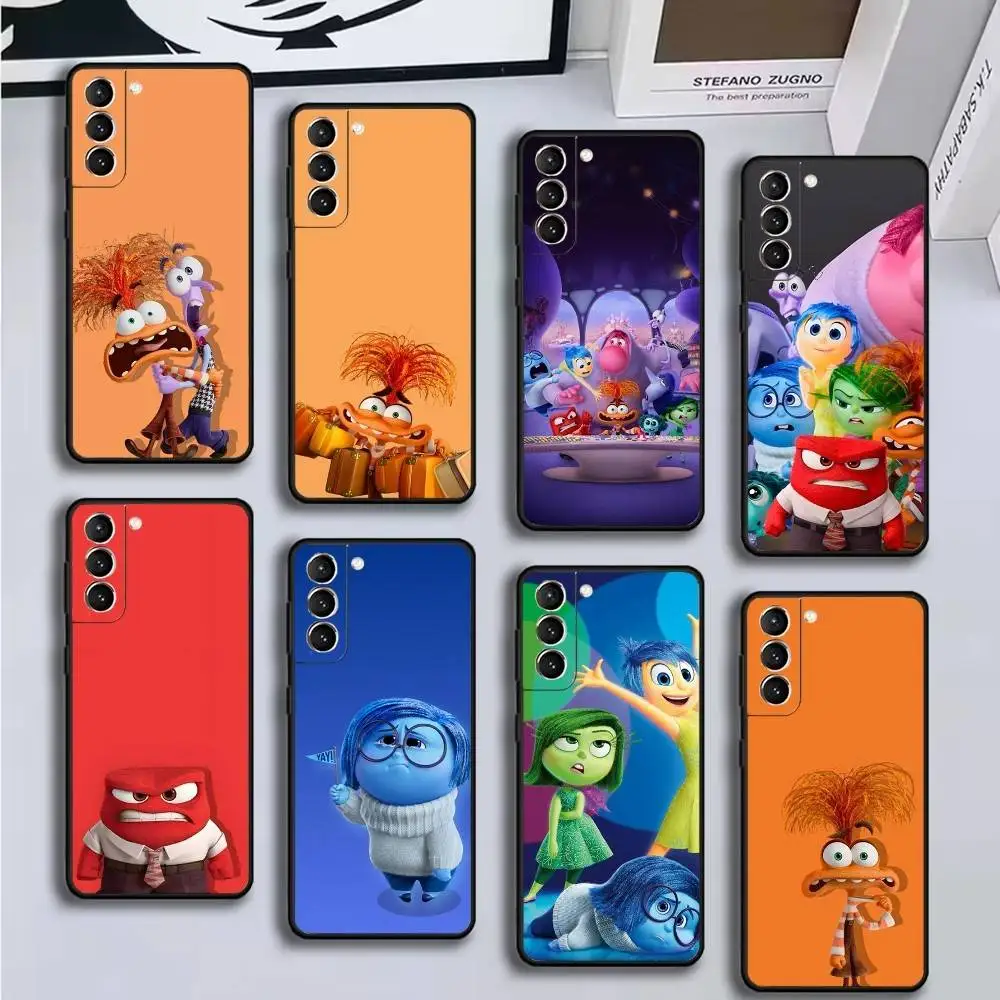

I-Inside Out 2 Phone Case For Samsung GalaxyA13,21s,22,31,32,52,53,71,72,73,Soft Black Cover