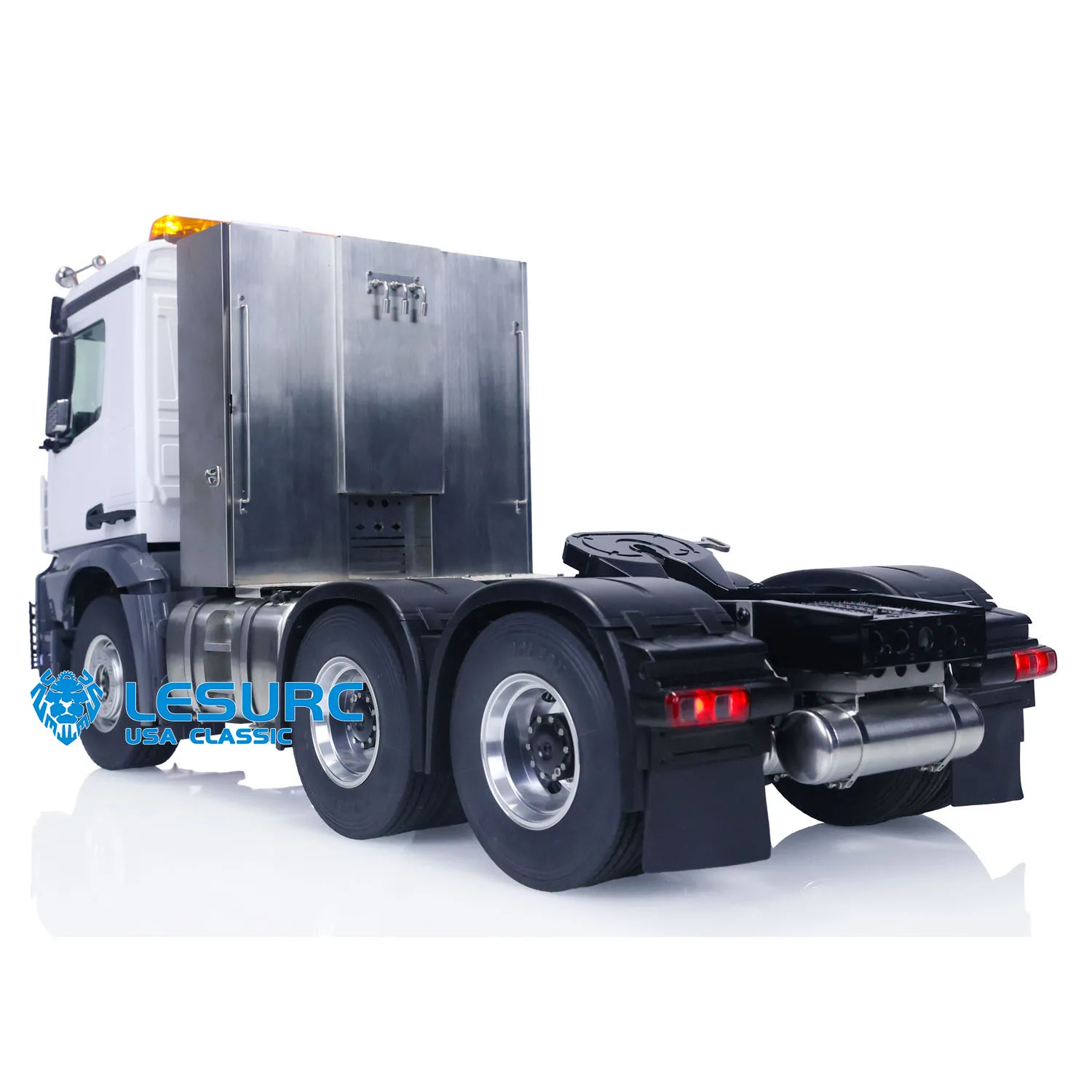 LESU 1/14 RC Trailer Truck 3 Axles All-wheel-drive Arocs Remote Control Car 3363 ESC Motor Adult Outdoor Toys