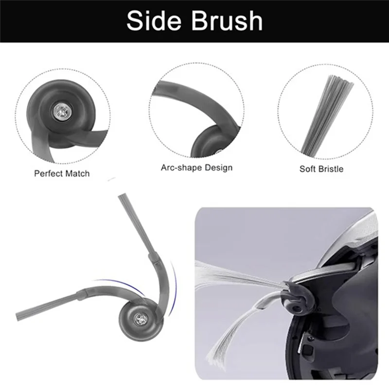 ABGP-Комплект запасных частей-для робота-пылесоса Roborock QV 35A/QR 798/QR598, боковая щетка и основная щетка