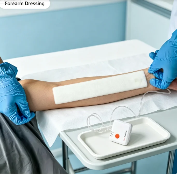 Complete RECO NPWT Wound Dressing Set 10*20cm Long Strip Dressing Portable Vacuum Negative Pressure Kit For Chronic & Traumatic