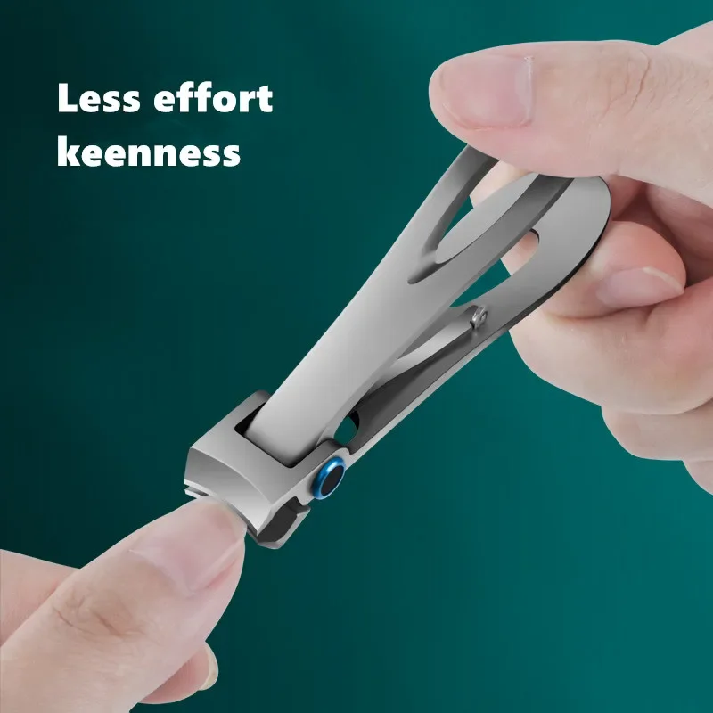Nail Clippers Stainless Steel Sharpest Nail Cutter Duty Curved Edge for Adult Men Women Swing Out Nail Cleaner/File