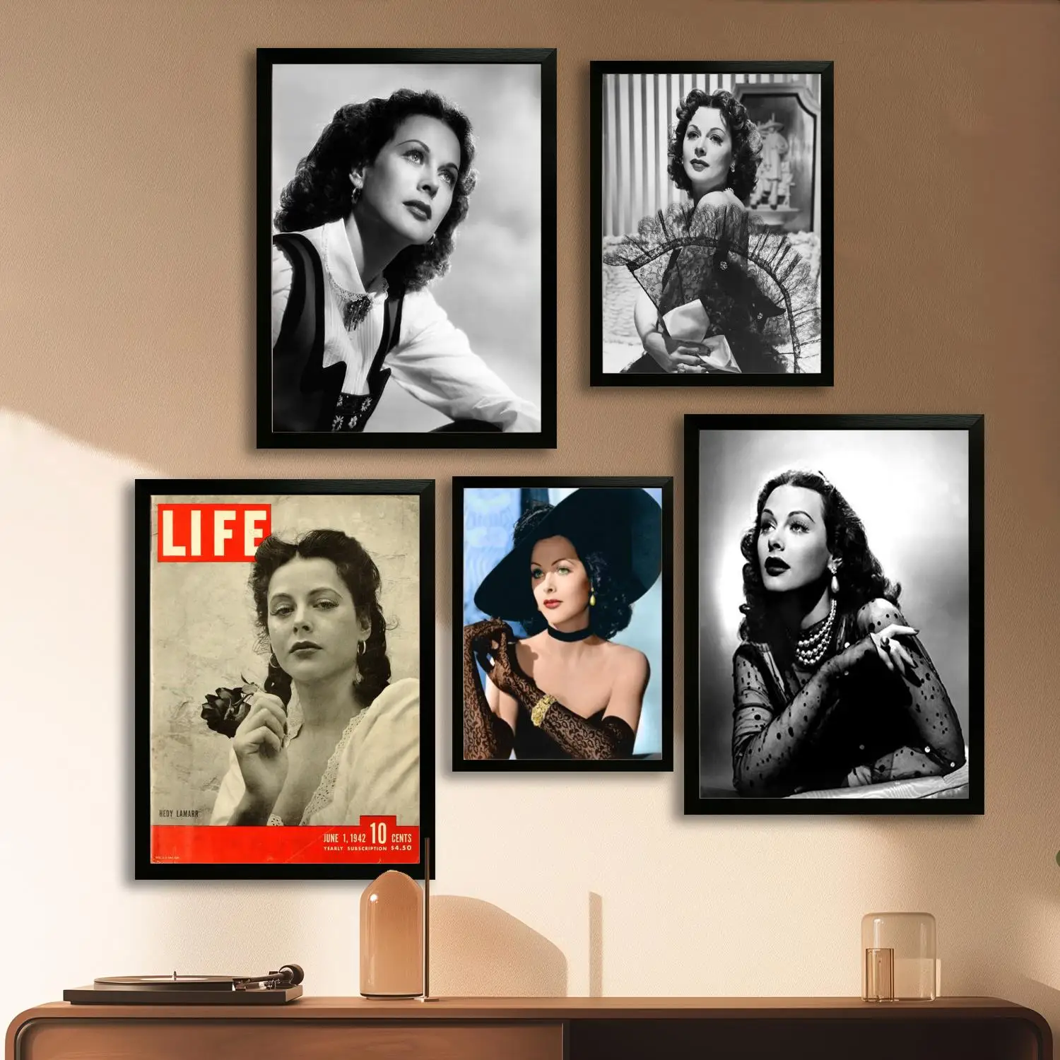 hedy lamarr Canvas Art Poster, Wall Art Picture Print, Modern Family Bedroom Decor Posters,Decorative painting