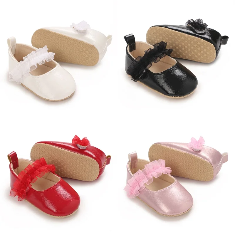 

Spring/Summer Versatile Baby Princess Shoes 0-1 Year Old Korean Cute Baby Shoes Soft Bottom Anti Slip Outdoor Walking Shoes