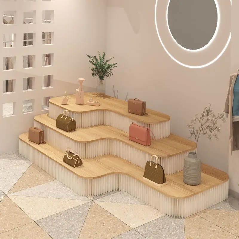 

Nakajima Display Stand Product Table Ladder Display Stand Three-layer three-dimensional countertop Commercial storage stand Show
