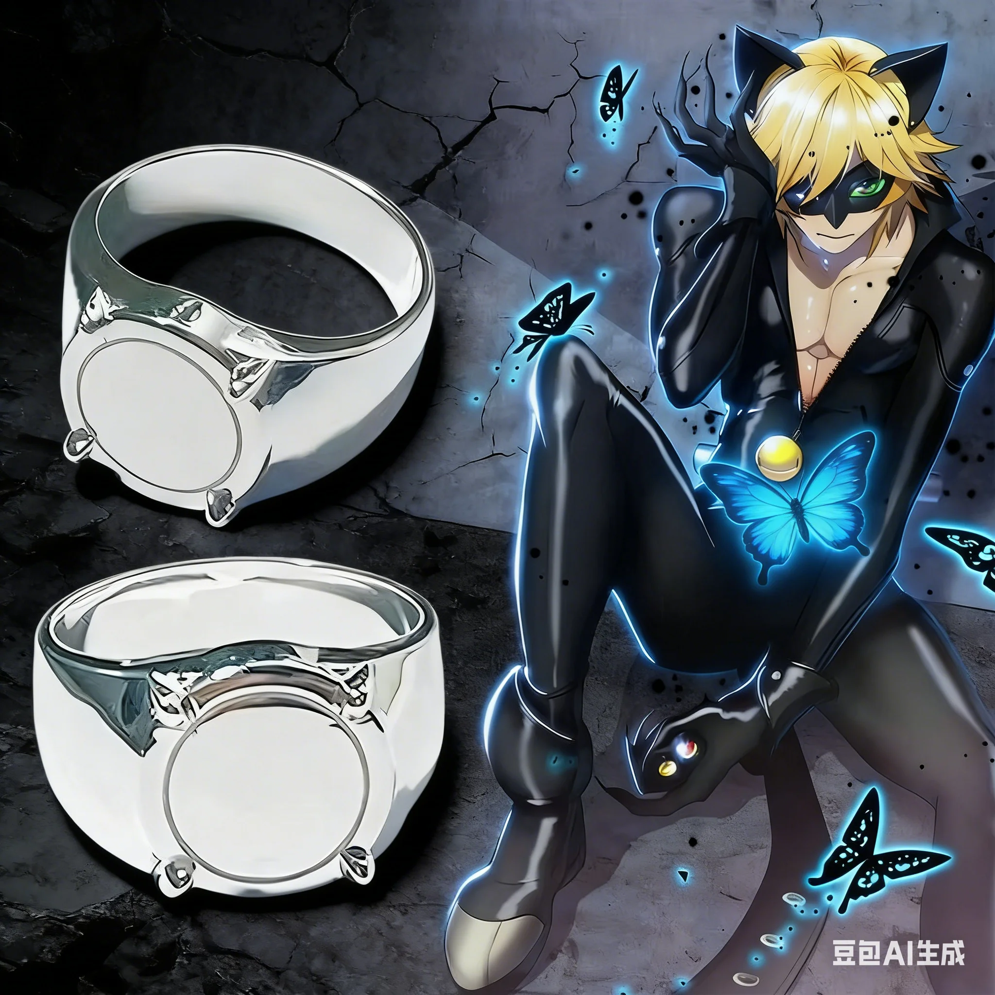 

AdrienAgreste Ladybug Reddy Transforming Girl Black Cat Valley Accessories Collectible Toys for Kids