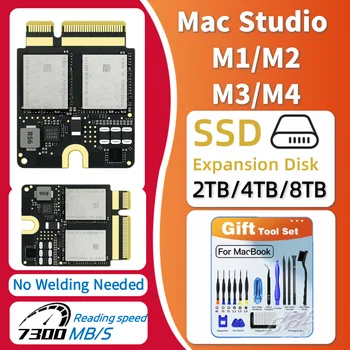 Sada SSD disku Mac Studio Interní 8TB 2TB 4TB Vysokorychlostní 7300M/s Kompatibilní rozšíření úložiště Náhrada Upgrade řešení 10 nejlepší prodej 8TB M2 SSD - №5