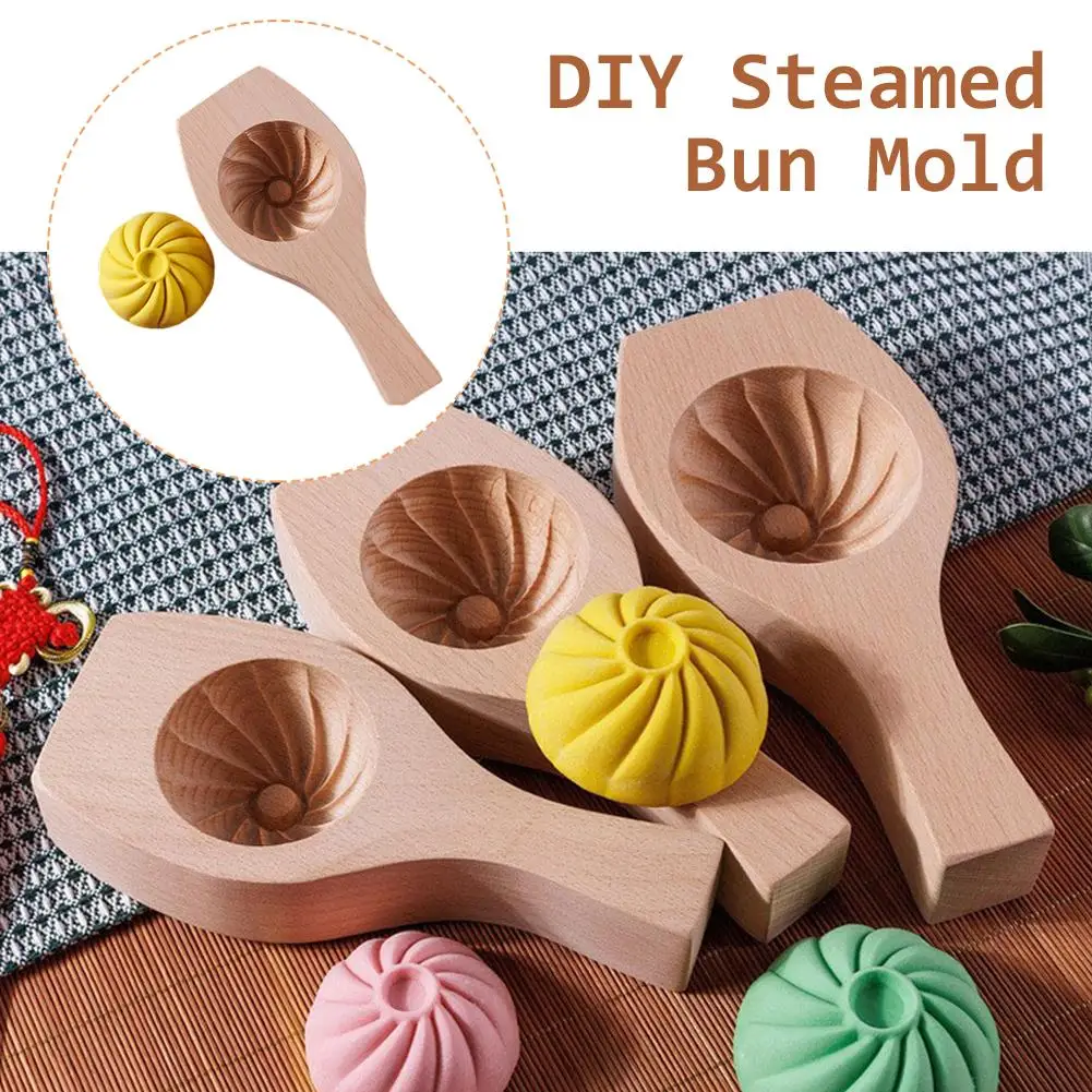 Diy Steamed Bun Mold,wooden Moon Cake Molds Flower Cookie Autumn Wooden Mold 2025 Shape Festival Pastry Mold,baking Stamps, G7o3