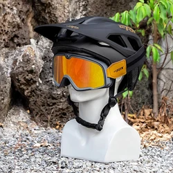 BATFOX New Bike Helmet goggles glasses Comfort Lining Adjustable Mountain Road Cycling Safety Hat Men Women MTB Bicycle Helmets