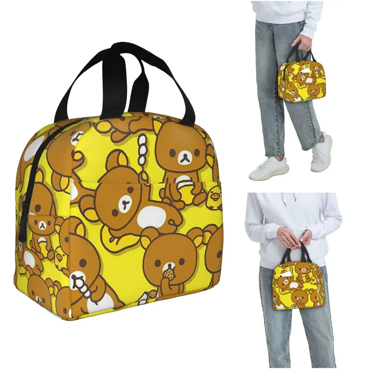 

Rilakkuma Korilakkuma изолированная сумка для обеда для детей школьный холодильник термоящик для еды сумка герметичные коробки для завтрака контейнер