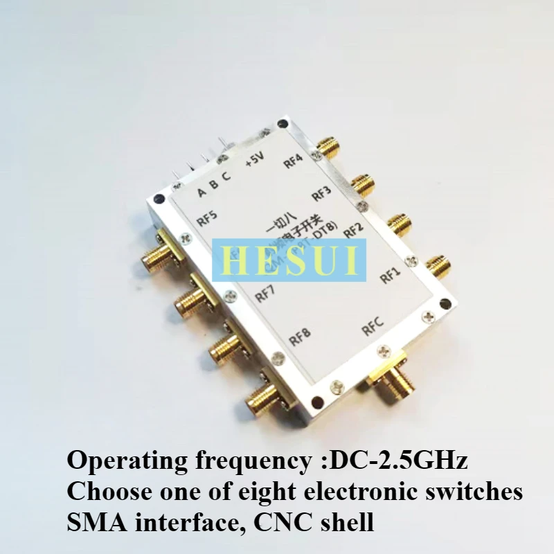 

DC-2.5G RF switch All eight-electronic SP8T routing switches are highly isolated