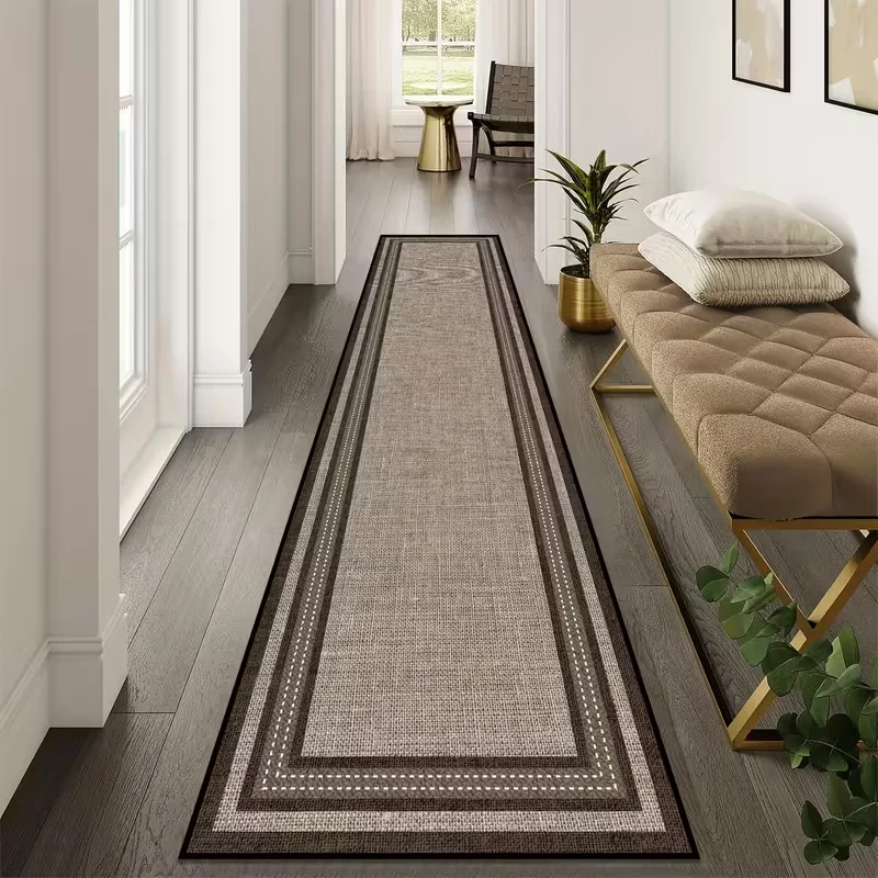 Modern Elegant Long Rectangular Area Mat Ideal for Living Room Bathroom Laundry Room and Study Home Decor Mat Geometric Mat Home