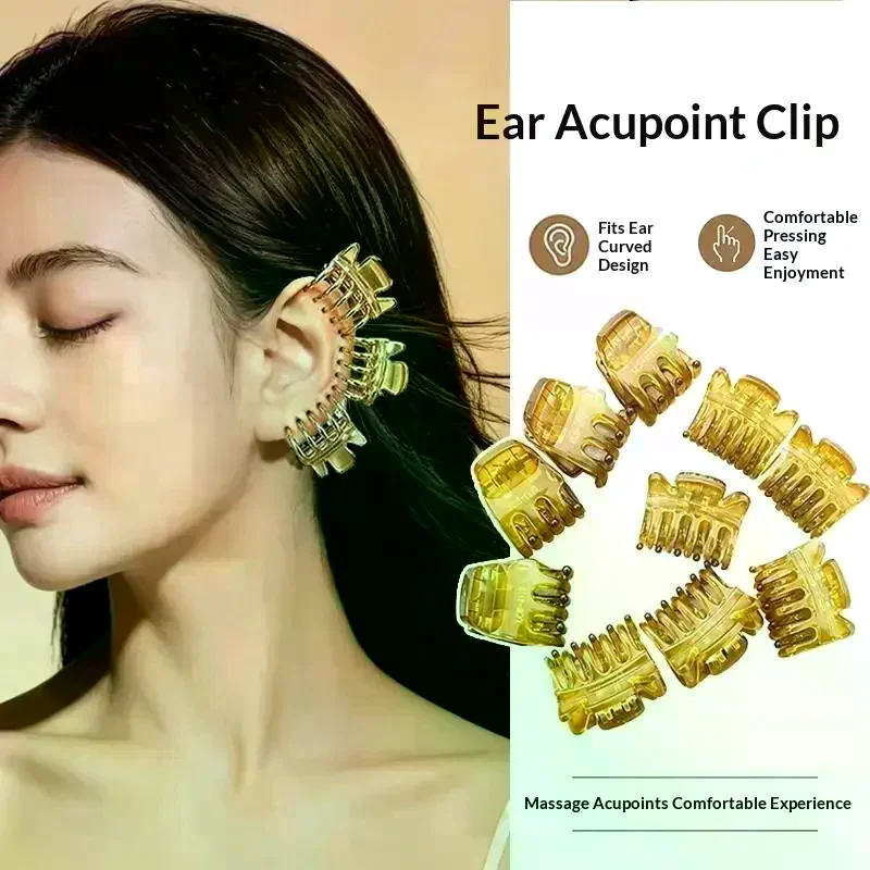 Ear Meridian Massager Acupuncture Pressure Point Portable Strong Magnetic Acupressure Clip Ear Tool