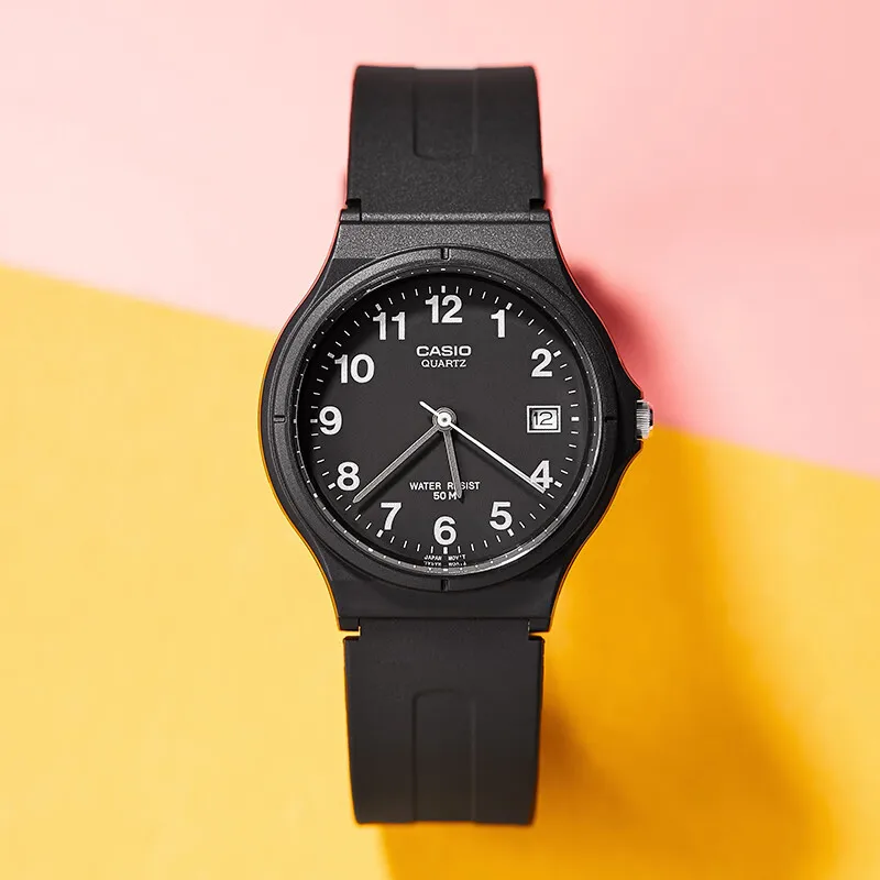 ساعات كاسيو مان ساعات كوارتز مقاومة للماء للطلاب والأطفال