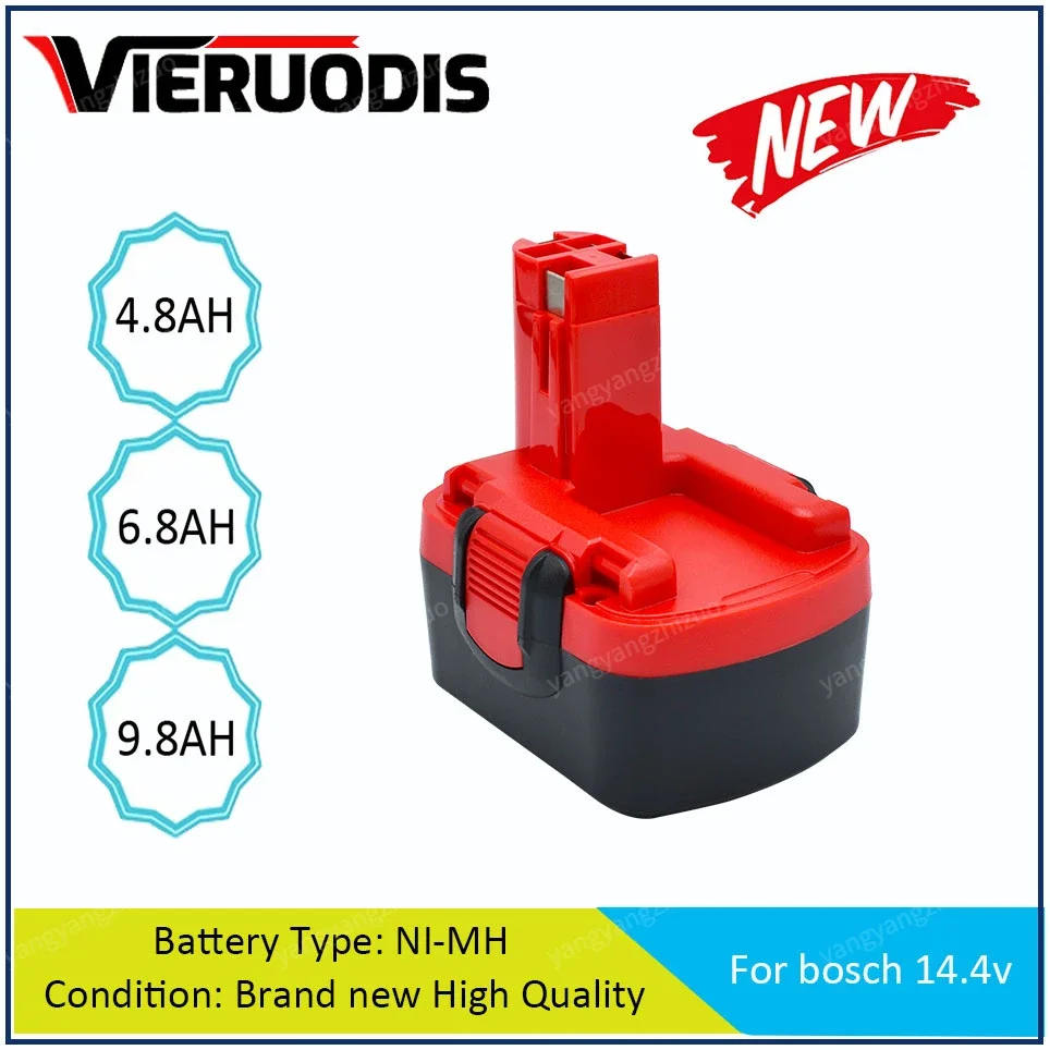 

For Bosch 14.4V 4800MAH 6800MAH 9800MAH Ni-MH Battery D70745 2607335273 BAT038 BAT140 BAT040 BAT041 BAT159 2607335465 26073356