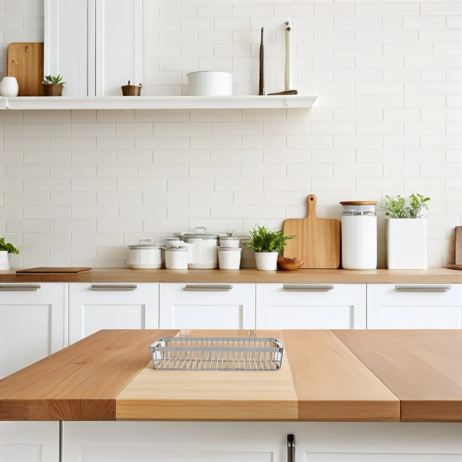 

1pcs Stainless Steel Dishwasher Basket For Small Items Cutlery Organizer Silverware Drying Holder Kitchen Utensil Storage Rack