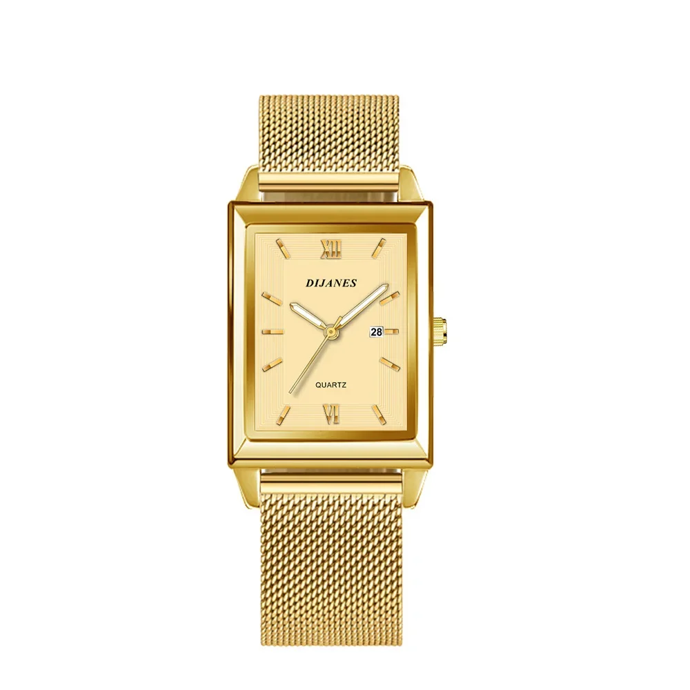 Men's Luxury Calendar Date Leather Watch