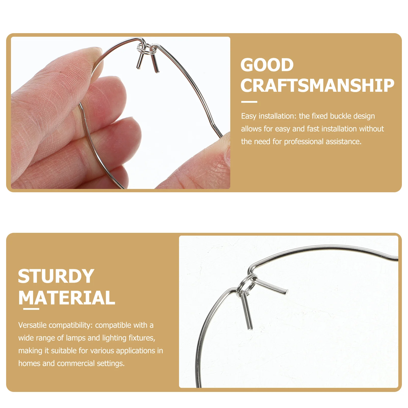 

50Pcs Stainless Steel Spotlight Fixing Buckle Lamp Retaining Ring Easy Install Recessed Light Clips Retaining Rings