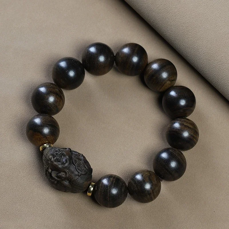 

New Men's and Women's Wooden Bracelets, Tiger-striped Ethnic Style Buddha Beads, Rosary Beads, Jewelry Collection