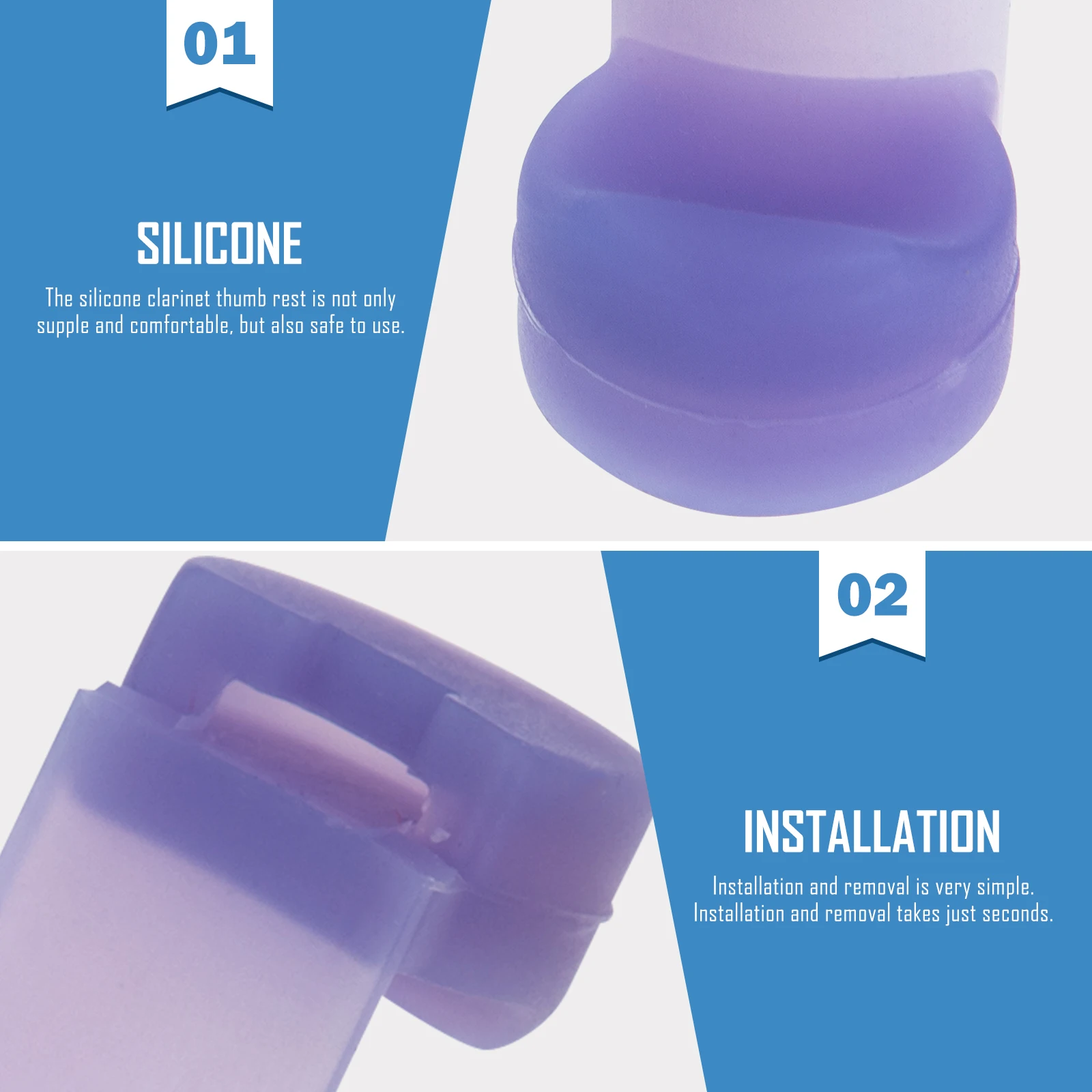 

5 Pcs Thumb Finger Bracket Portable Rest Clarinet Supple Pad Lightweight Accessories Oboe Professional Colorful Cushion