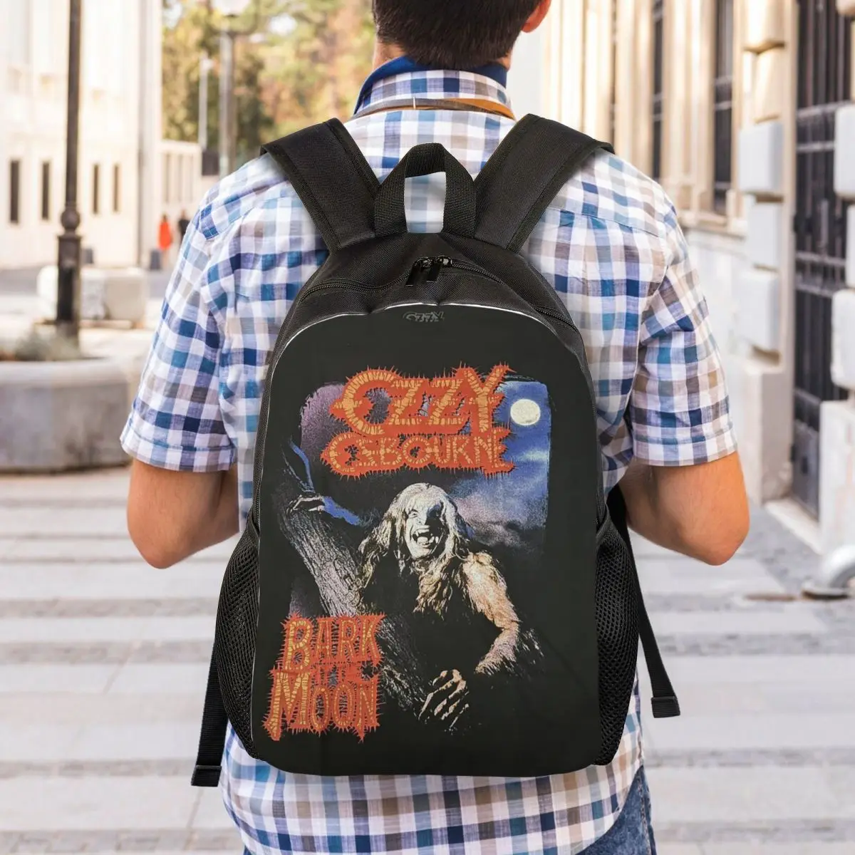 Spencer's Men's Ozzy Osbourne Merch Backpack Daypack Large Capacity Boys Girls BookBag School Bag Shoulder Bags for Men Women
