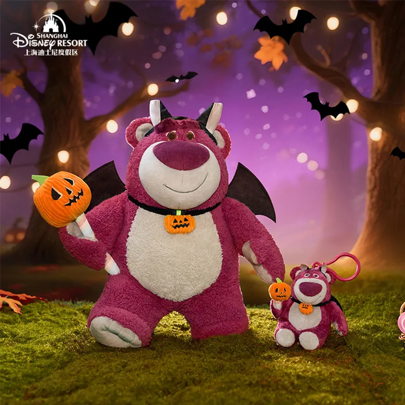 Shanghai Disney 2025 Halloween Lotso Plush Toy Keychain Doll Girl Gift Souvenir
