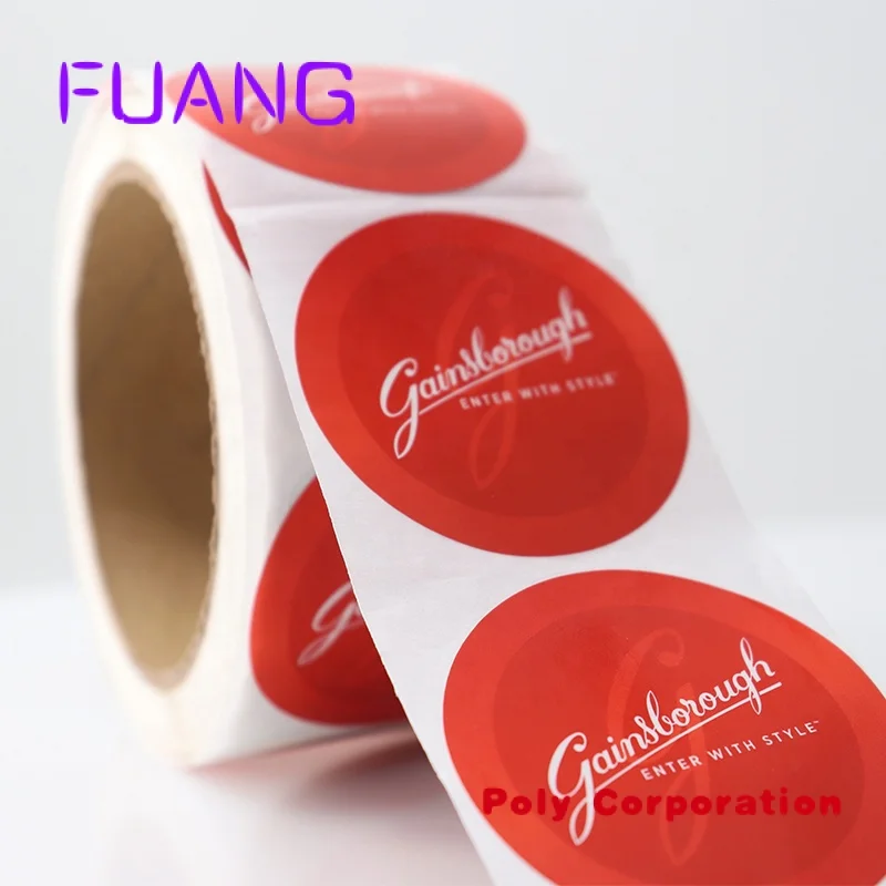 Gepersonaliseerde Product Prive Custom Ronde Stickers Papier Vinyl Zelfklevende Waterdichte Sticker Label Afdrukken Logo Sticker Roll