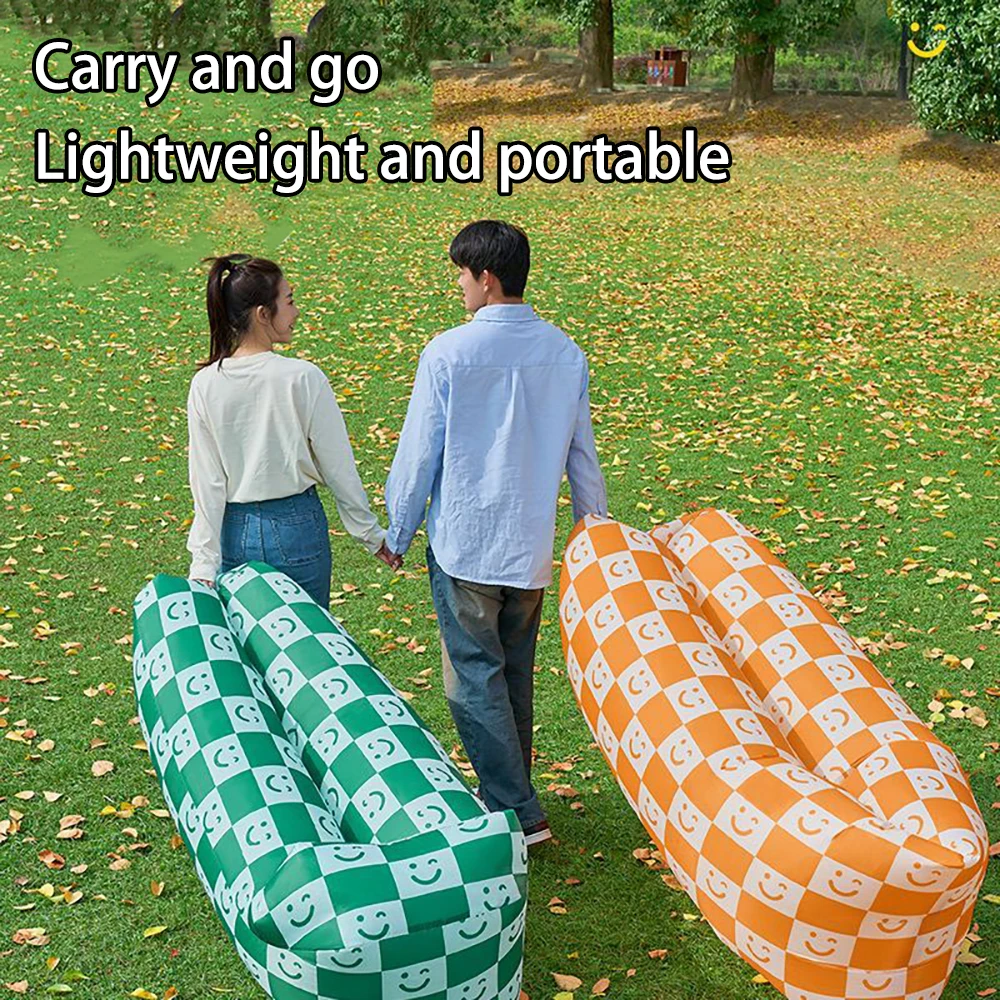 Beach Air Sofa Folding Outdoor Portable Camping Inflatable Sofa Bed Sleeping Bag Single Person Outdoor parties Inflatable Sofa