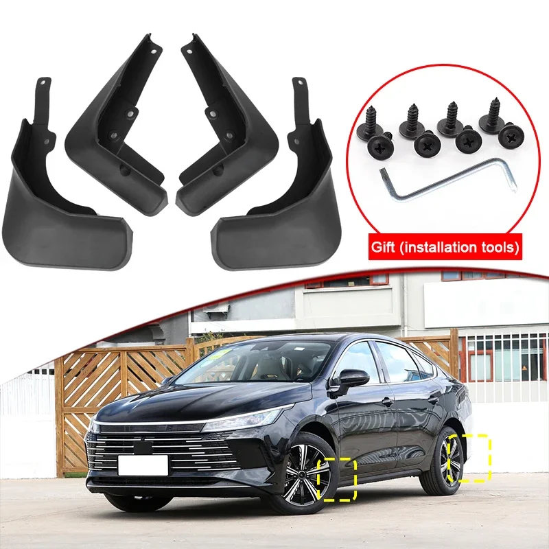 

Car Styling For BYD Chazor DMi 2023 2024 ABS Car Mud Flaps Splash Guard Mudguards MudFlaps Front Rear Fender Auto Accessories