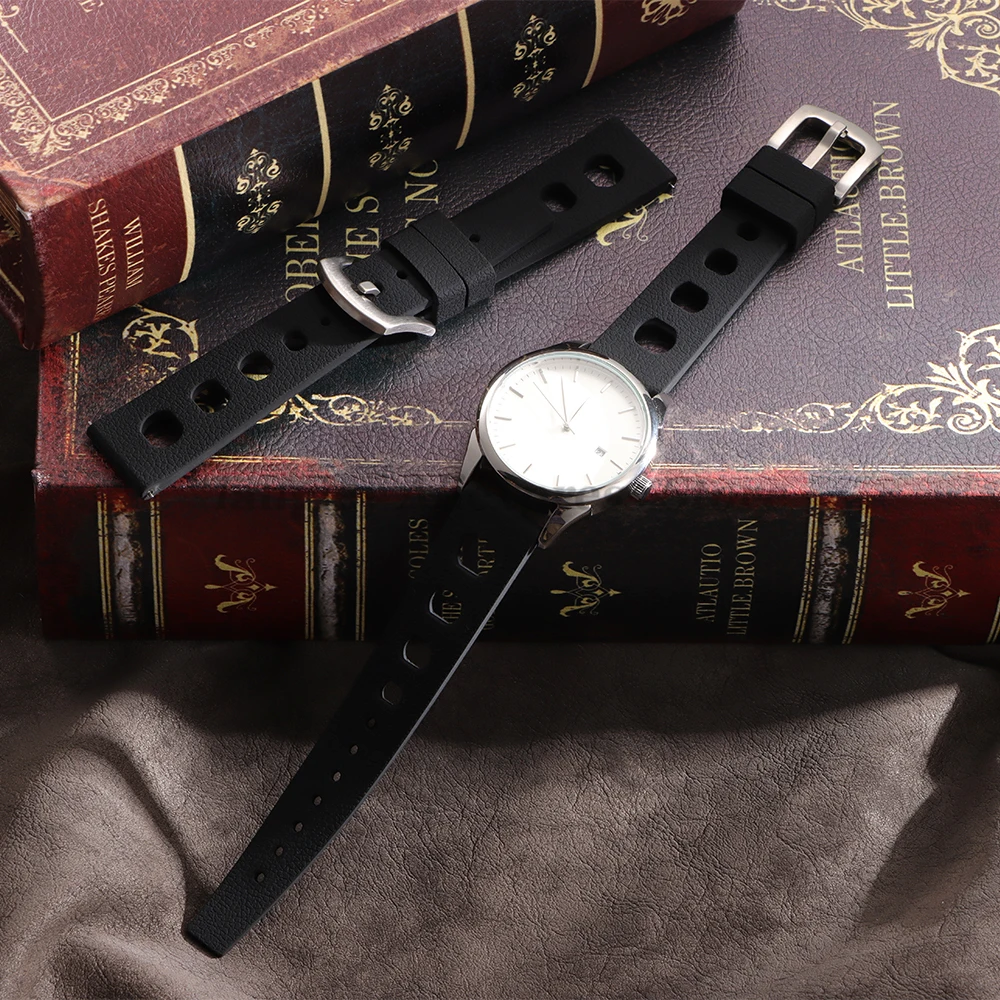 Nieuwe Tropische Rubberen Band voor Oris voor Seiko voor Citizen Quick Release Horlogeband 20mm 22mm Siliconen band voor Smart Horlogeband