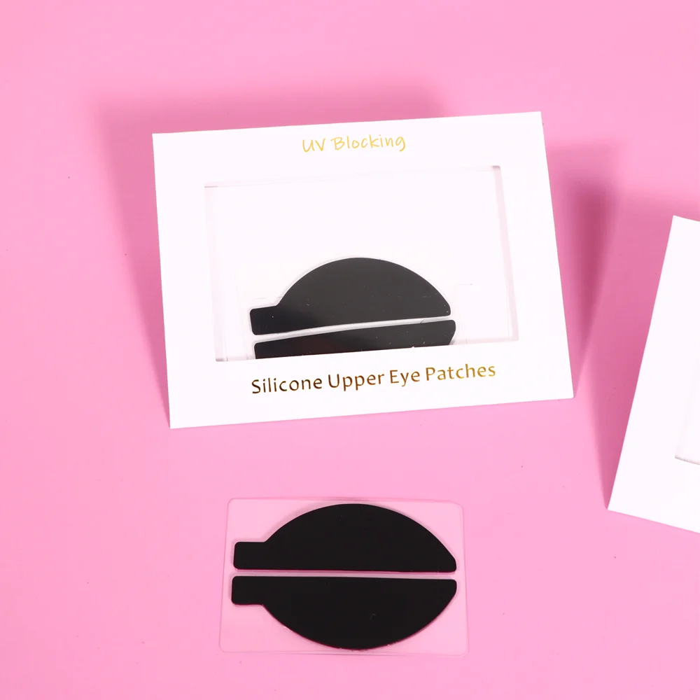 RISI Wimpern-Silikon-UV-Schutzpads: Schwarze UV-Schutzpads für Wimpernverlängerungen, Augengel-Pads, schwarze Augenpads, UV-Augenpads, Patches