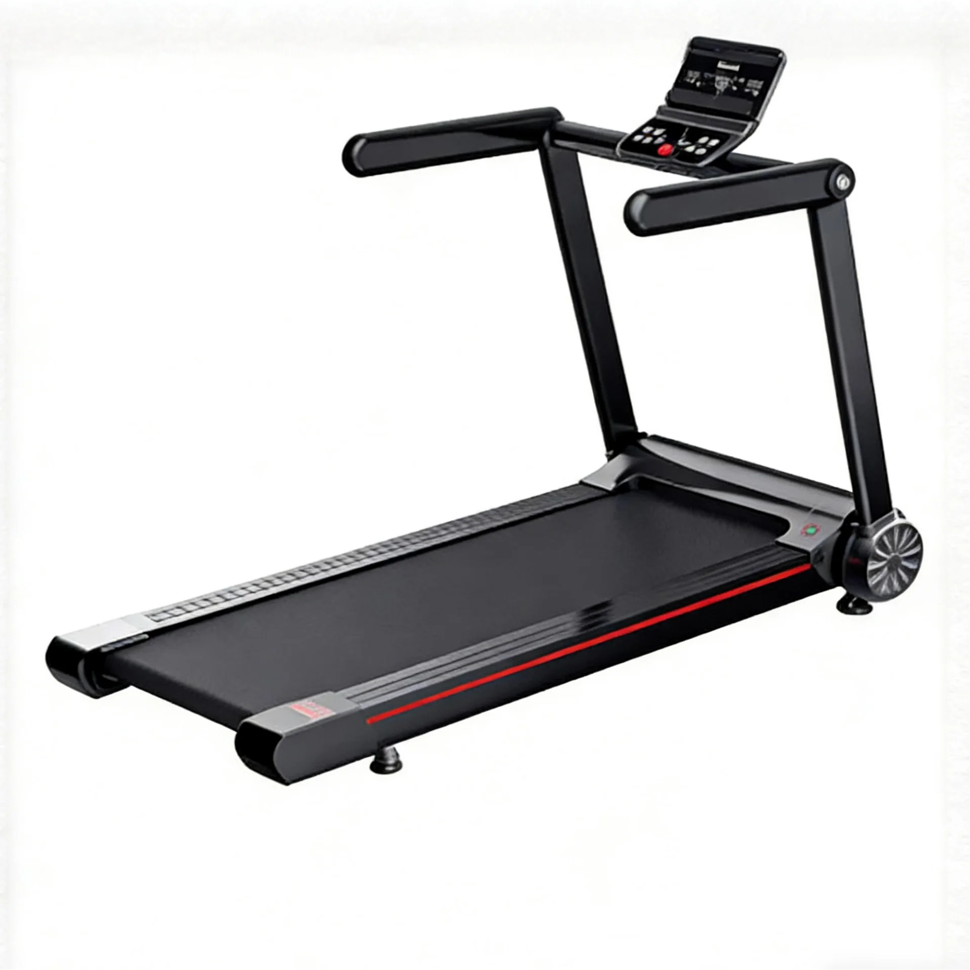 

Home Cardio Folding Treadmill Electric Walking Pad Portable Running Machine with Shock Absorption for Indoor Office Fitness